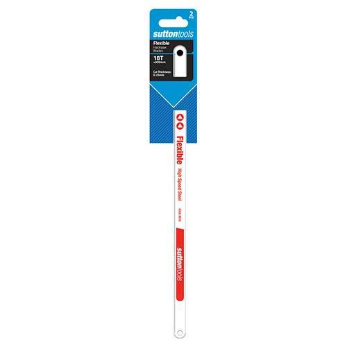 Sutton H3500018 300 mm Hacksaw Blade 18 TPI Flexible HSS Pack of 2