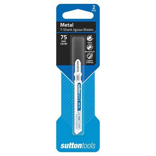 Sutton H4510752 Jigsaw Blade Metal General Purpose 75mm 13 TPI 2 Pack