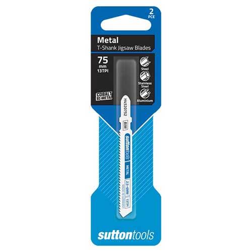 Sutton H4520752 Jigsaw Blade Metal Long Life 75mm 13 TPI 2 Pack