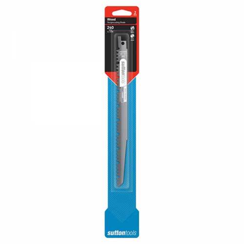 Sutton H52924005 240mm Reciprocating Blade Tree Pruning 4-5 TPI 2 Pack