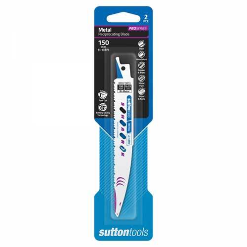 Sutton H53515013 150mm Metal Reciprocating Blade Shark 9-13 TPI 2 Pack