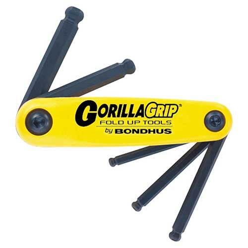 Bondhus BD12894 Ball End Gorilla Grip Fold Up (3/16 -3/8") 5 Pieces
