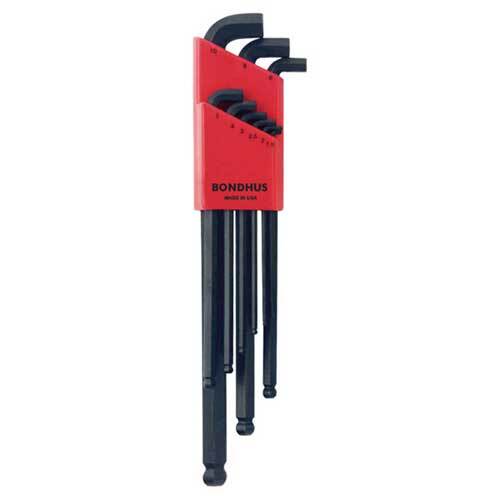 Bondhus BD16099 Ball End L-Wrench Metric XL (1.5 - 10mm) 9 Pieces
