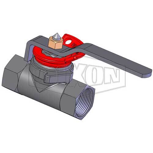 Dixon 08/062/102/00LO 1" Ball Valve  Lockout Minsup NPTF x NPTF Standard