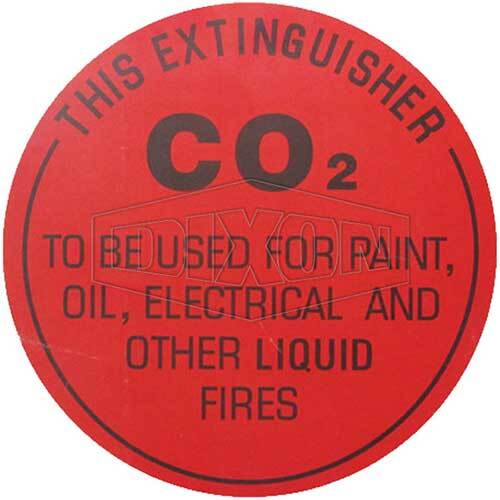 Dixon EXT-CO2SIGN 190mm x 190mm CO² Identification Sign