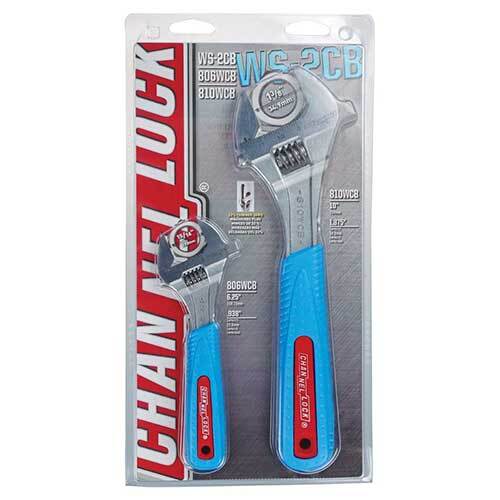 Channellock WS2CB Adjustable Wrench Set 2 Pieces