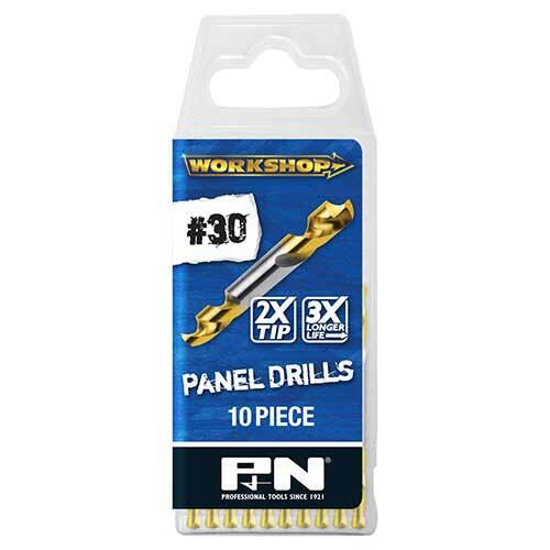 P&N 165611285 #30 Workshop Panel Drill HSS TiN Coated 10 Pack