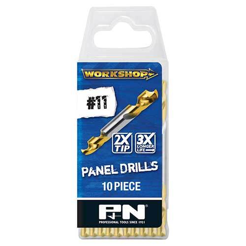 P&N 165611910 #11 Workshop Panel Drill HSS TiN Coated 10 Pack