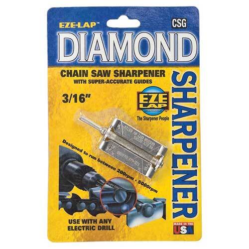 Eze-Lap CSG 3/16 Diamond Chainsaw Sharpener 3/16" - With Guide