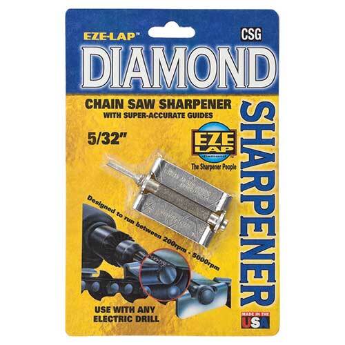 Eze-Lap CSG 5/32 Diamond Chainsaw Sharpener 5/32" - With Guide