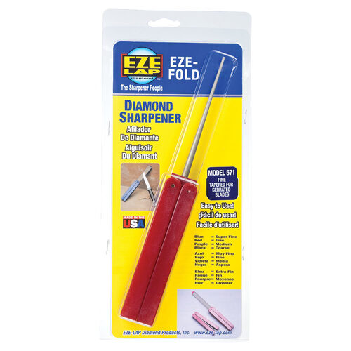 Eze-Lap 571 Fine EZE Fold Diamond Sharpener 3 - 1/2" Tapered Shaft