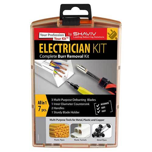 Shaviv SH25400054 Electrician Kit Deburring Tool Pack of 7
