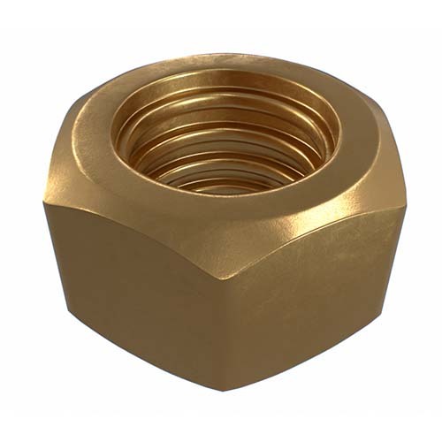 1/8" BSW Hex Nut HEC Brass Pack of 200