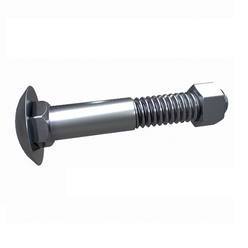 M10 x 40mm Cup Head Bolt & Nut Zinc Plated Class 10.9 Pack of 150