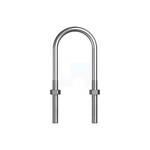1/4" x 2" BSW U Bolt Round Kit Mild Steel Zinc Plated - Pack of 100