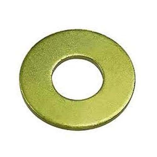 M6 x 12.5 x 1.6mm Flat Round Washer Mild Steel Zinc Yellow - Pack of 500