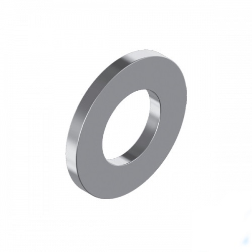 3/32" x 1/4" x 22G Flat Round Washer Mild Steel Zinc Plated - Pack of 200