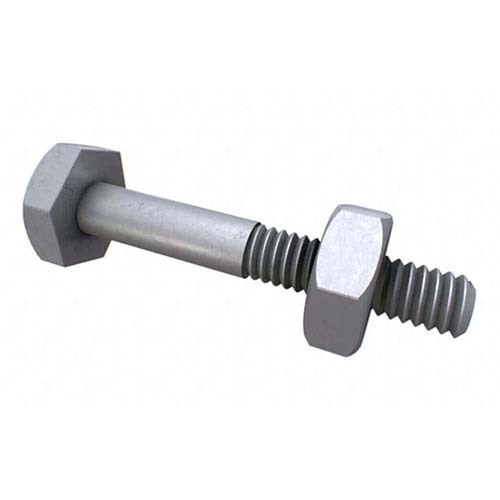 M6 x 130mm Hex Bolt and Nut Class 4.6 Hot Dip Galvanised - Pack of 100