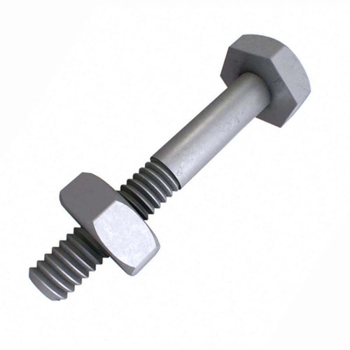 M6 x 60mm Hex Bolt and Nut Class 8.8 Plain - Pack of 150