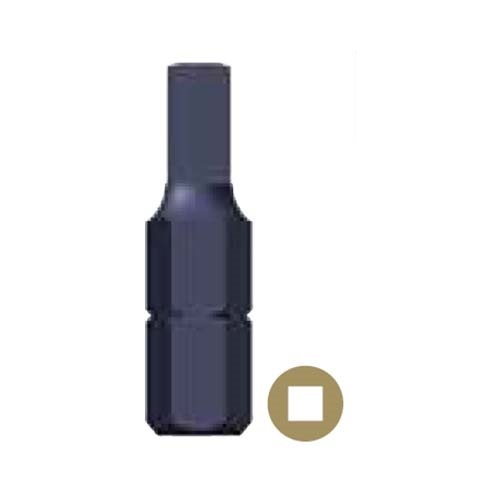 SQ2 x 25mm Insert Square Standard Bit 1/4" S2 Alloy Steel - Pack of 25