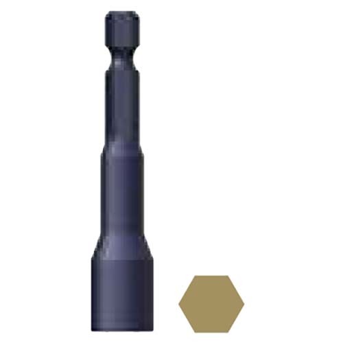 1/4" x 45mm Magnetic Nut Setter Standard Dr Bit 1/4" Alloy Steel  - Box of 10