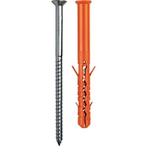 Mungo MBR-ST Nylon Frame Plug W/ Screw T40 200mm Zinc Plated - Pack of 50