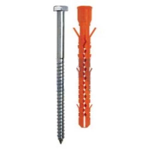 Mungo MB-SS Nylon Frame Plug W/ Hexagon Screw 80mm Zinc Plated - Pack of 100