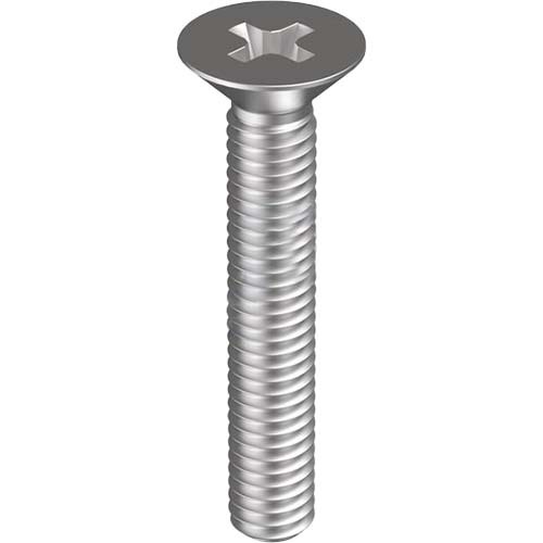 M2 x 6mm CSK Phillips Metal Thread Screw Mild Steel Zinc  - Box of 200