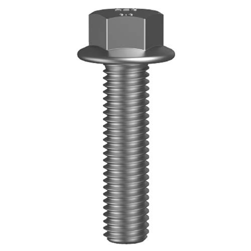 M12 x 50mm Metric Fine Hex Flanged Bolt Serrated CL8.8 Z- Yellow  - Box of 50