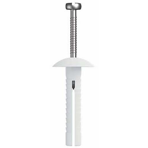 5 x 25mm Round Head Nail In Anchor Nylon Body 304 SS Pin  - Box of 100