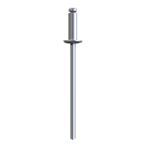 #82 Dome Head Open Rivet AL 5052 Steel Zinc Plated  - Box of 500