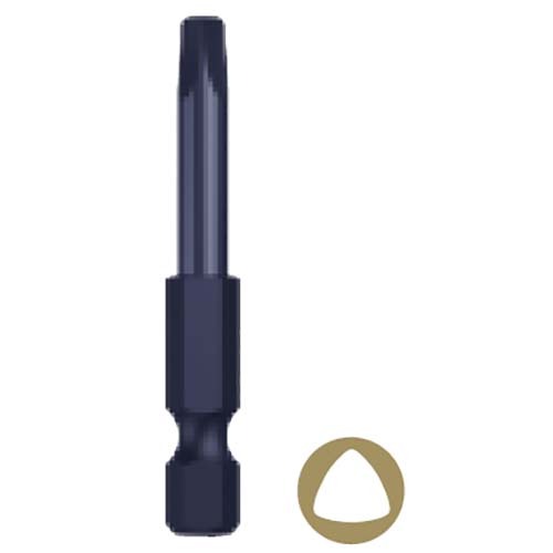 TRI2x50mm Power Trilobular Standard Dr. Bit 1/4" S2 Alloy Steel  - Box of 25