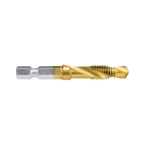 Alpha Combination Drill & Tap UNC 3/8" x 16 HSS TiN Coated