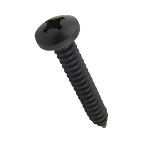 No. 2-32 x 1/4" PH Pan Head Self Tapper Screw Zinc Black  - Box of 1000