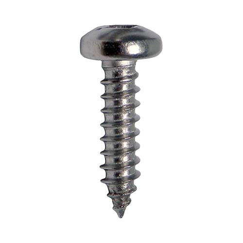 No. 6-20 x 1/2" Pan Head Square Dr Self Tapping Screw Zinc  - Box of 1000