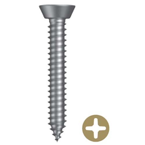 No. 8 x 3/8" Undercut CSK Phillips Self Tapping Screw Zinc  - Box of 1000
