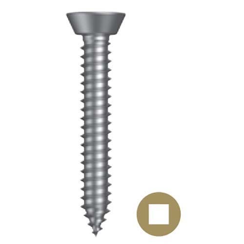 No. 10 x 3/4" Undercut CSK Square Dr Self Tapping Screw Zinc  - Box of 1000