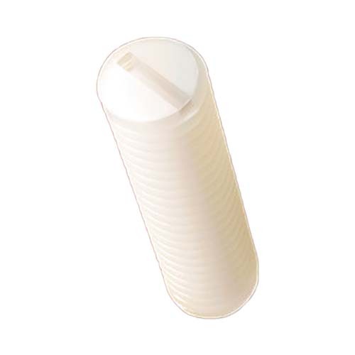 M3 x 8mm Slotted Socket Grub Screw DIN 551 Natural Nylon Pack of 100