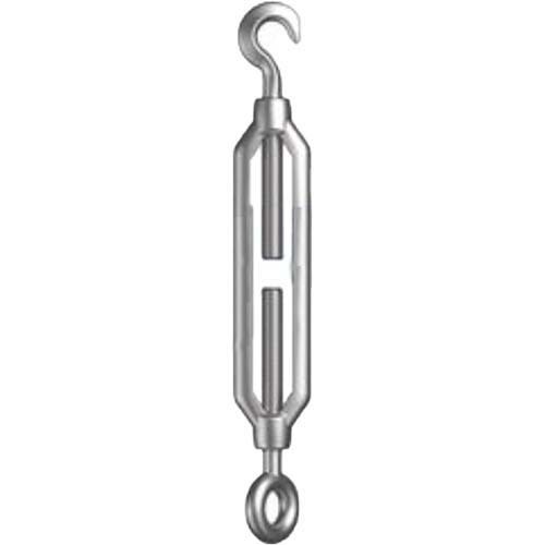 M6 x 100mm Turnbuckle Open Body Hook & Eye Mild Steel Galv  - Box of 100