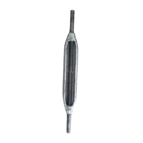 M8 x 110mm Turnbuckle Plain Stub End Mild Steel Galvanised  - Box of 60