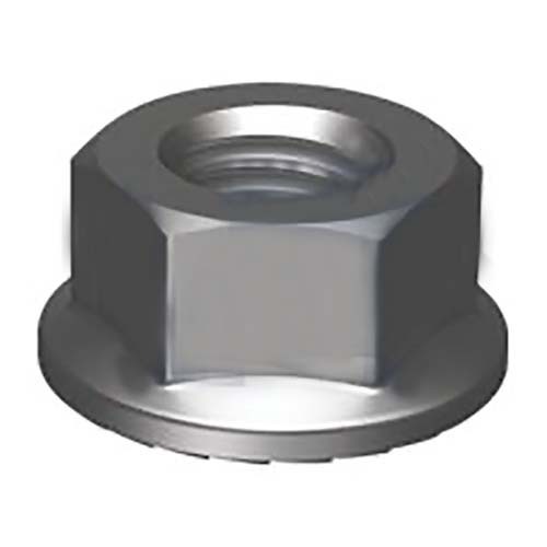M14 Hex Flange Serrated Nut Class 10 Plain Pack of 100