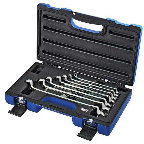 Trax ARX-7507DM 75° Offset 12PT Metric Double Ring Wrench Set, 7Pc Set