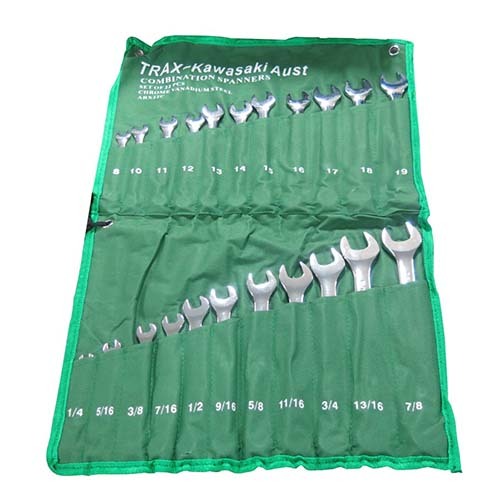 Trax ARX-22C Metric and Imperial Combination Spanner Set, 22Pc Set