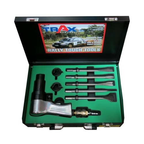 Trax 60mm Tradies Hex Shank Air Chisel Kit 5000BPM ARX-K5HXK