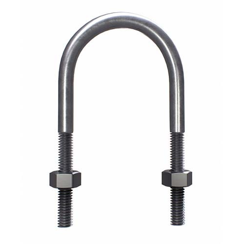 M24 x 610 x 710mm U Bolt Round Kit Mild Steel Hot Dip Galvanised