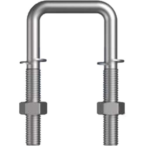 M12 x 77 x 80mm U Bolt Sq Kit Spring Washer Mild Steel Gal  - Box of 25