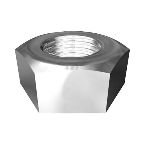 3/8" UNC Hex Plow Nut Grade 8 Plain - Pack of 500