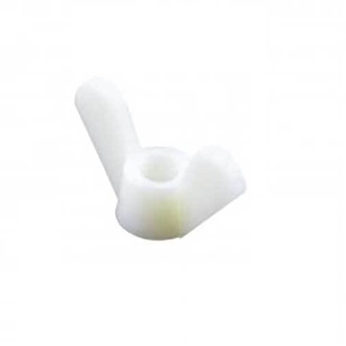 1/4" UNC Wing Nut Natural Nylon - Pack of 100