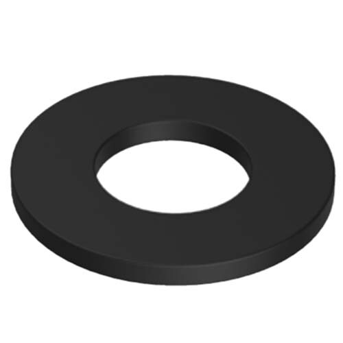 M3 x 7 mm Flat Round Washer Mild Steel Zinc Black Passivate  - Box of 200