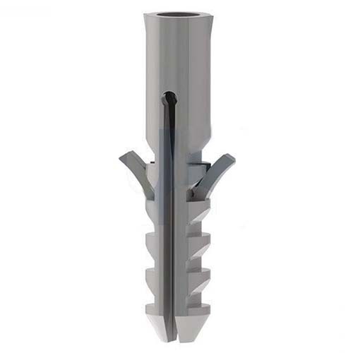 25 mm x 5mm Universal Wall Plug Tapered Point Nylon Grey Pack of 1000